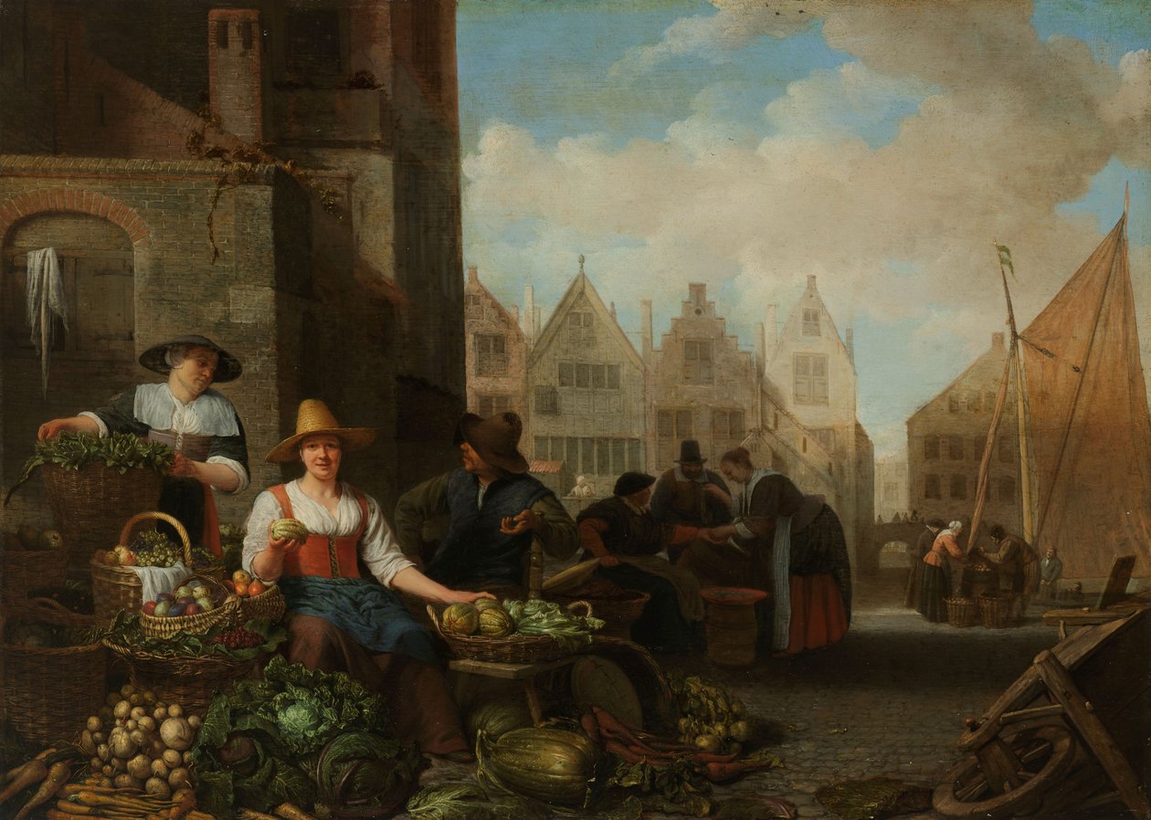 Sebze Pazarı, 1662 by Hendrik Martensz Sorgh