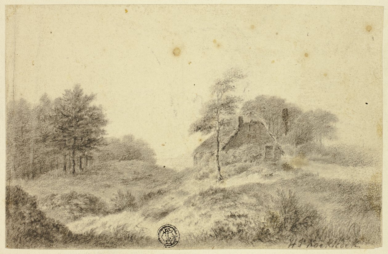Tepedeki Kulübe by Hendrik Pieter Koekkoek