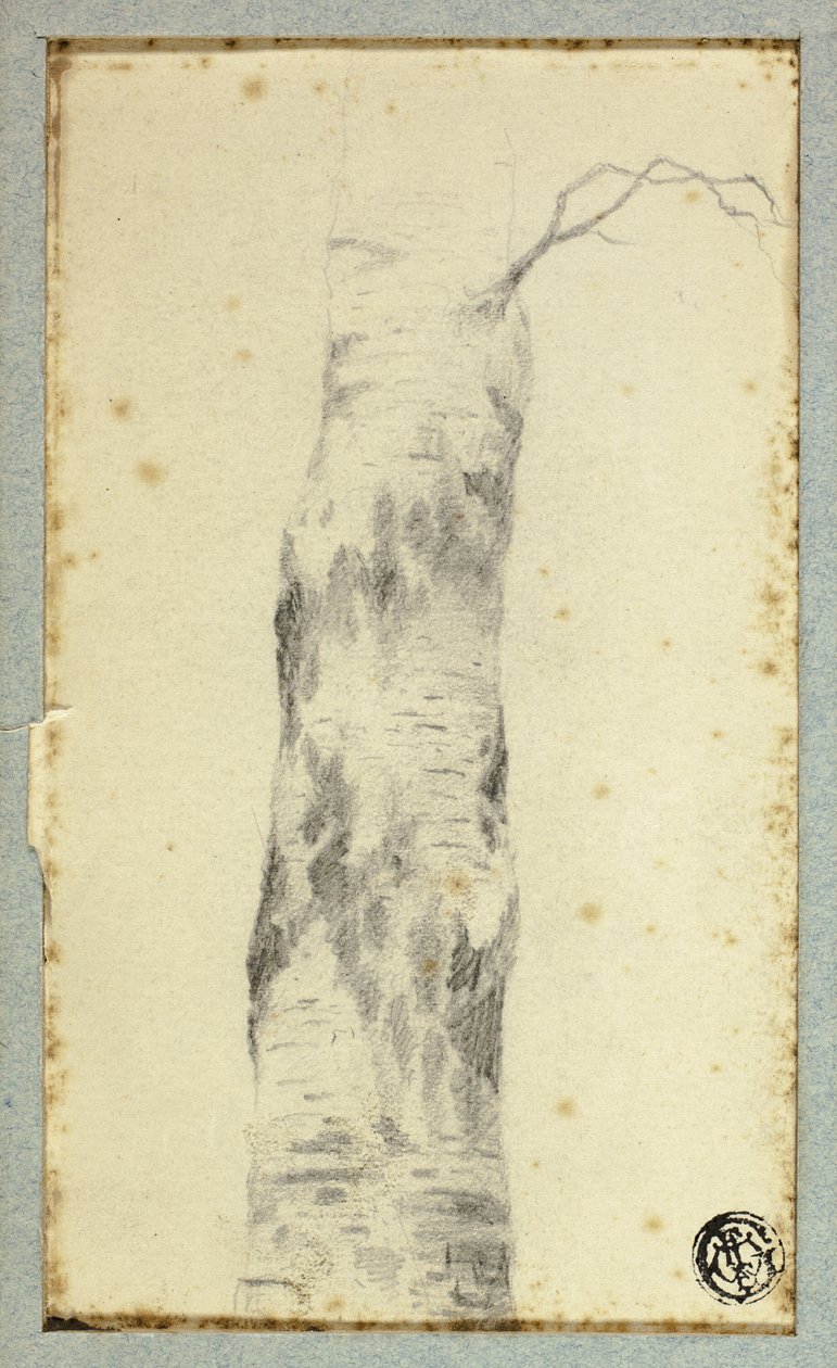 Ağaç Gövdesi Kroki by Hendrik Pieter Koekkoek
