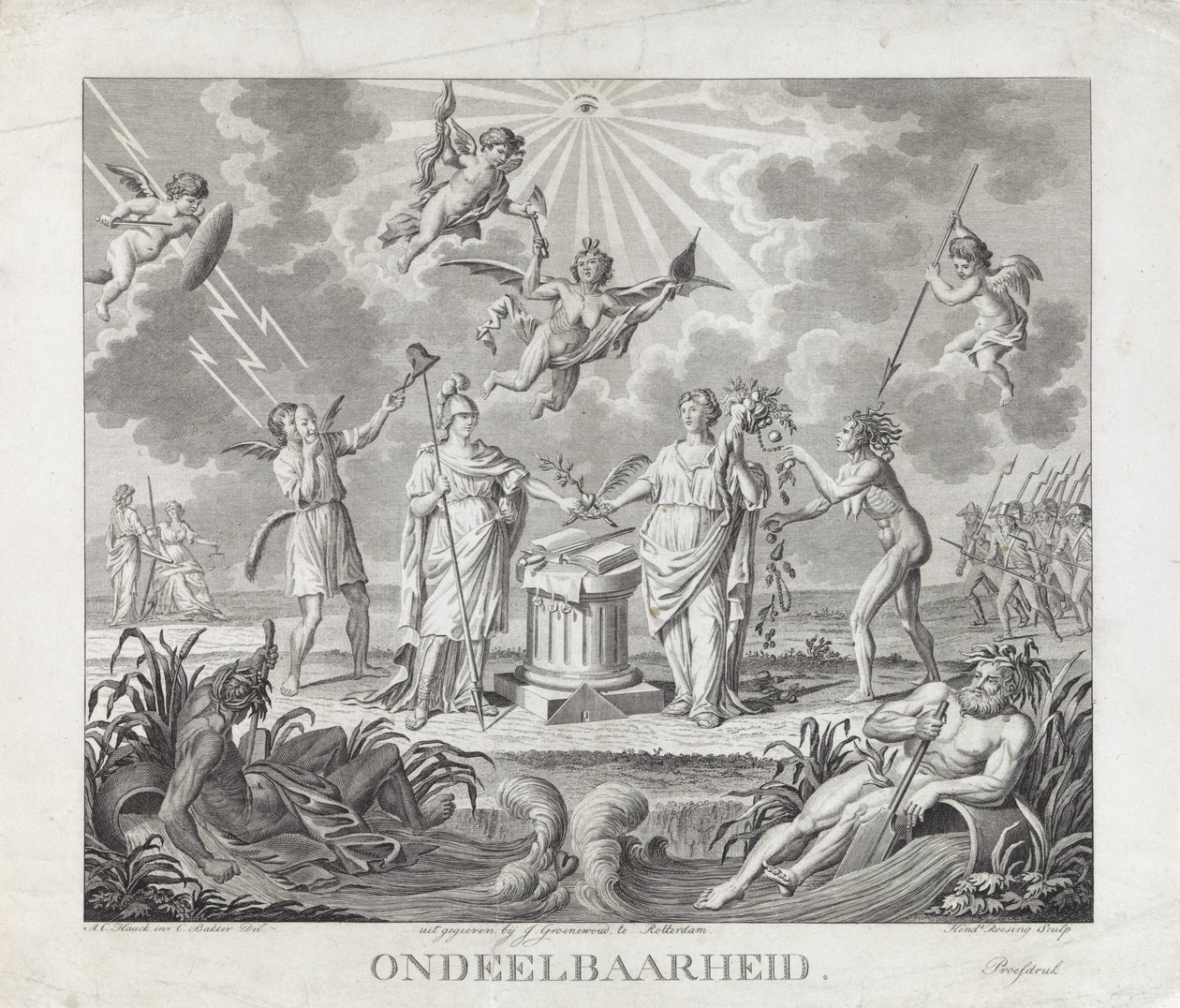 Bölünmezlik Alegorisi, 1795 Bölünmezlik (nesne üzerindeki başlık) 1795