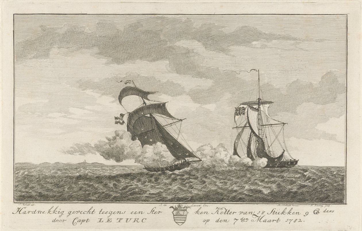 Güçlü bir kesiciye karşı savaş, 1782 18 Parçalık Güçlü Bir Kotter