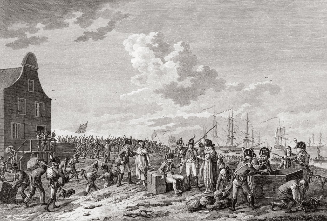 Den Helder'dan çekilme by Hendrik Roosing