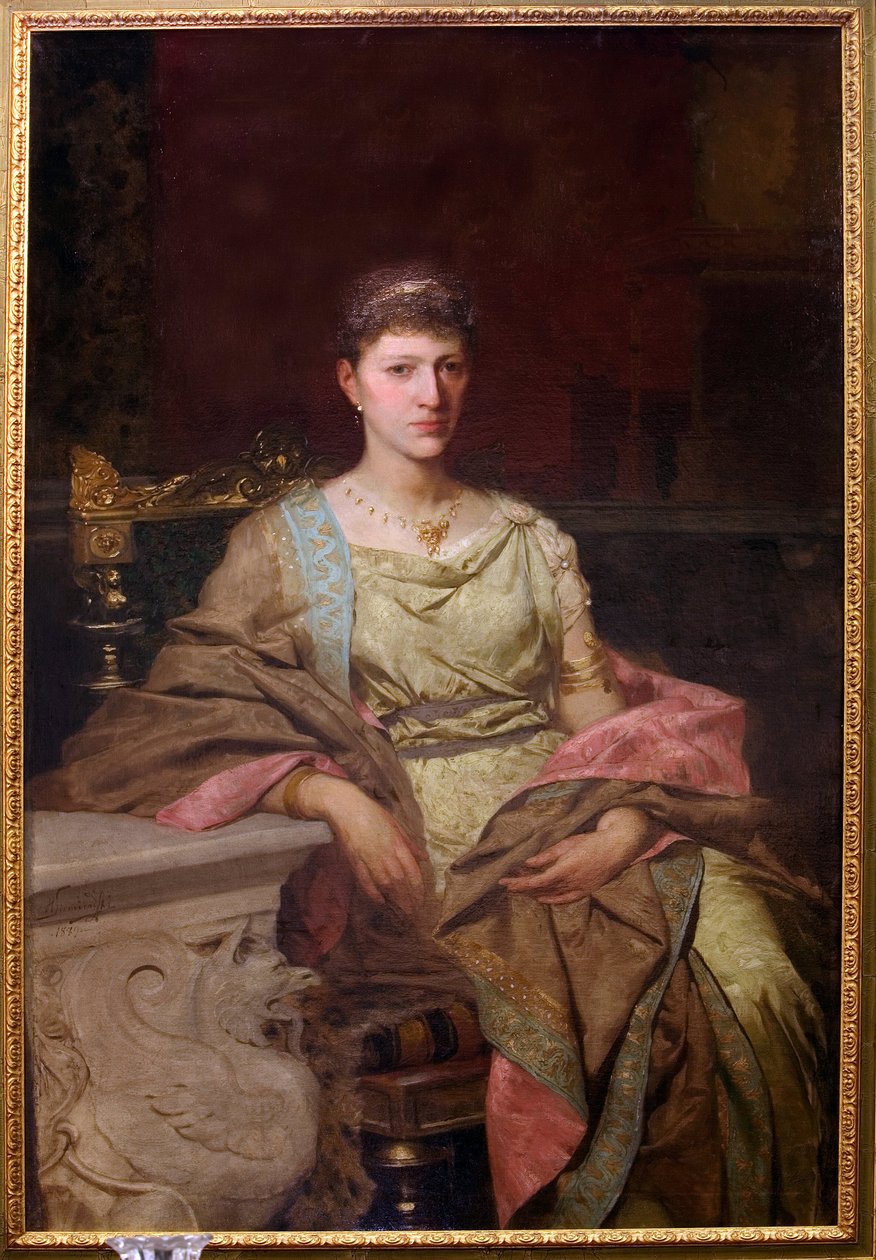 Kontes portresi Tyszkiewicz (?). Peinture de Henryk Siemiradzki (1843-1902), huile sur toile by Henryk Siemiradzki