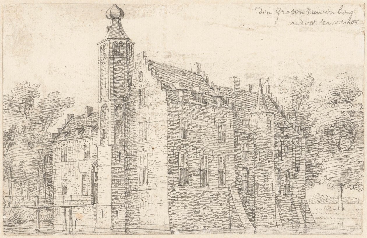 St. Michielsgestel yakınlarındaki kale de Grote Ruwenberg by Hendrik Spilman