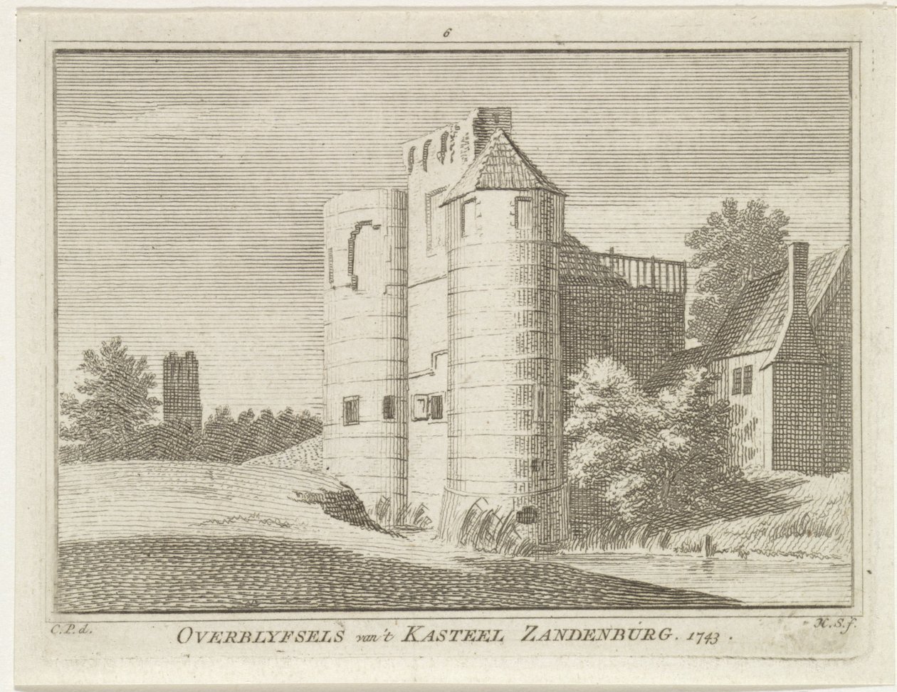 Zandenburg Kalesi Harabeleri, Veere 