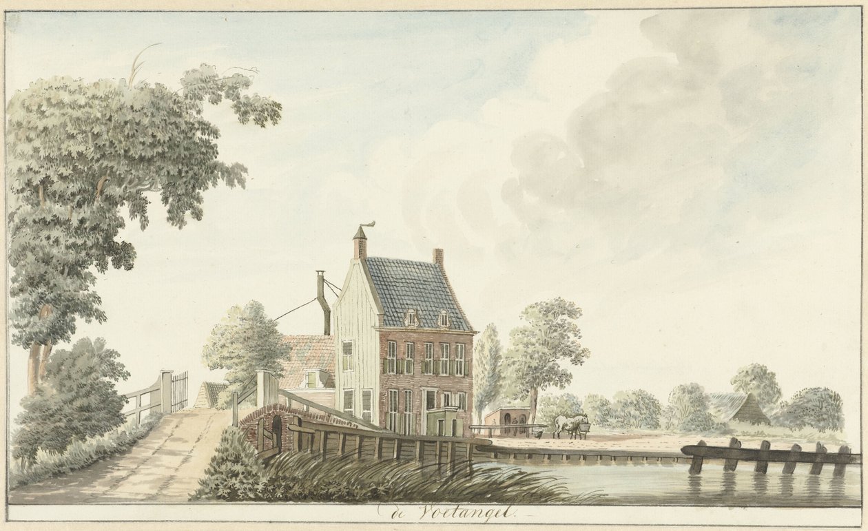 Utrecht kanalında Herberg de Voetangel by Hendrik Tavenier