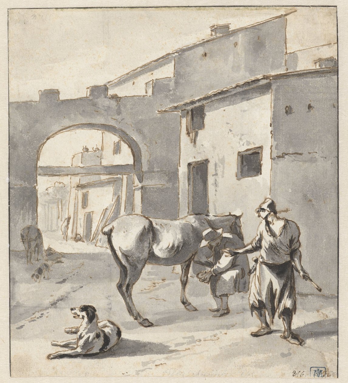 Bir İtalyan şehrinde nalbant by Hendrik Verschuring