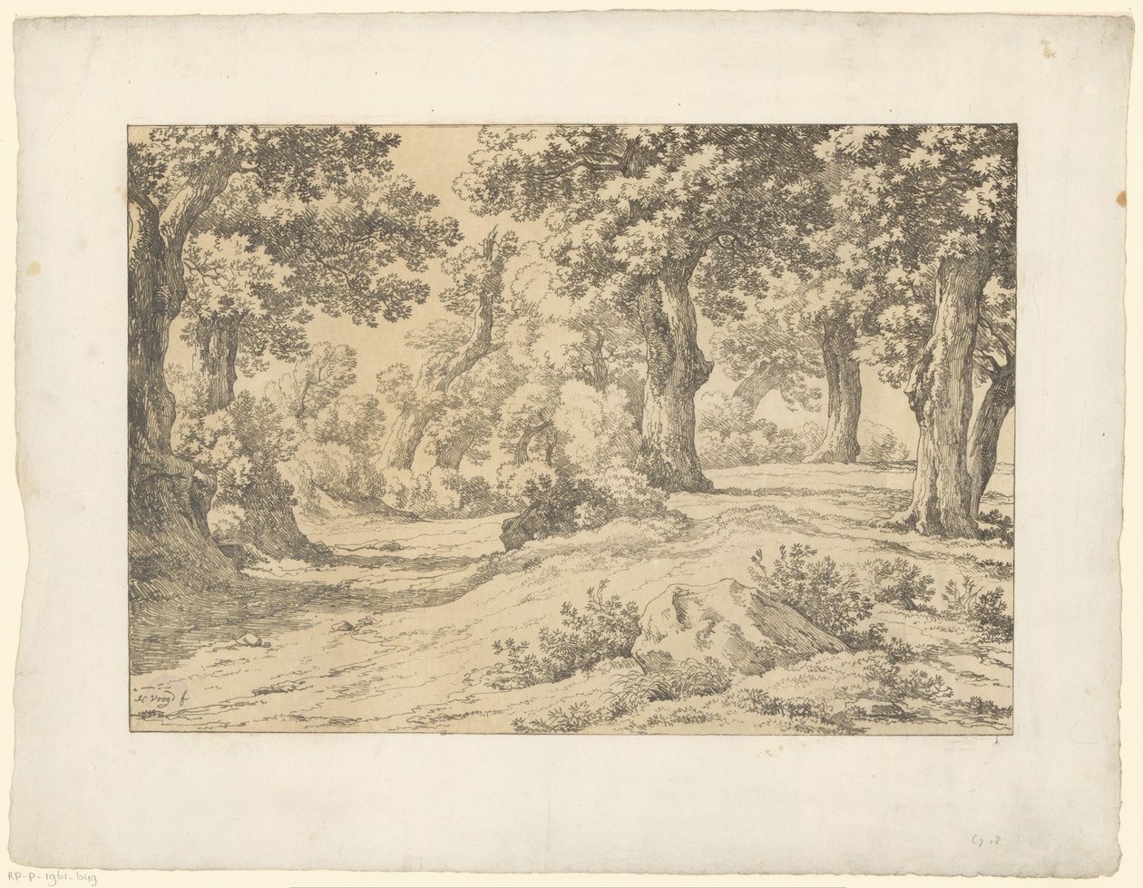 Orman manzarası Tentamina Lithographica (dizi adı) İtalyan manzaraları (dizi başlığı) by Hendrik Voogd