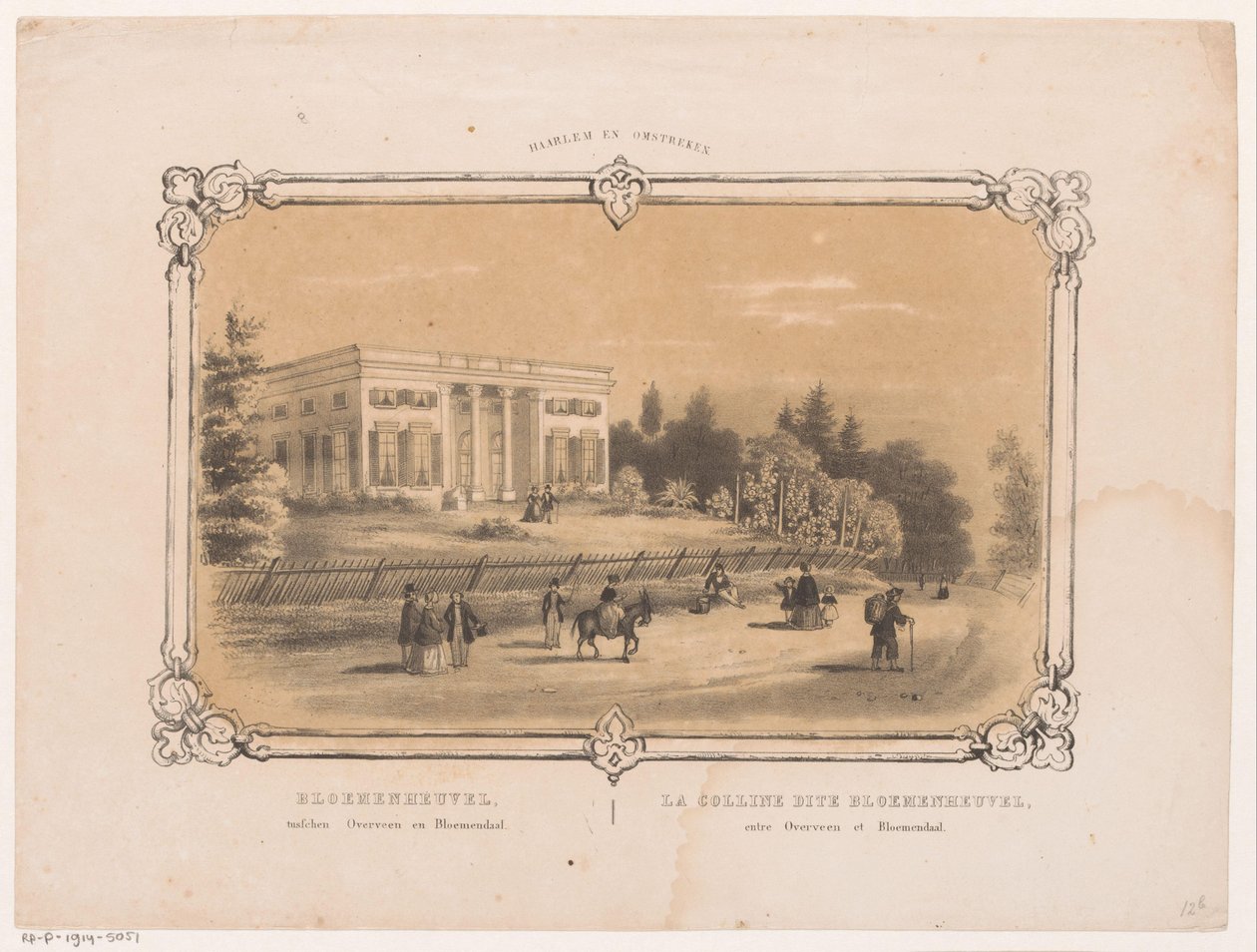 Overveen ve Bloemendaal arasındaki Bloemenheuvel arazisi Bloemenheuvel'in görünümü (nesne üzerindeki başlık) Haarlem ve çevresi (nesne üzerindeki seri başlığı) by Hendrik Wilhelmus Last