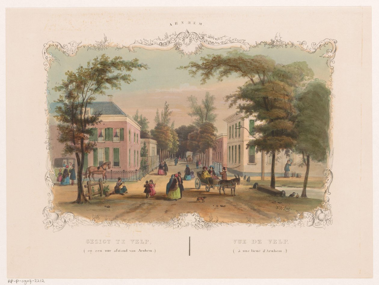 Velp'te Arnhem yakınlarında Sokak Velp'te Gezigt (Arnhem'den bir saat uzaklıkta) (nesne üzerine başlık) Arnhem (nesne üzerine seri başlığı) by Hendrik Wilhelmus Last