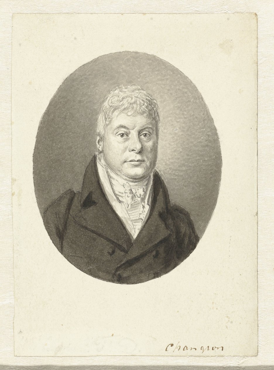 Portret van F.D. değişim by Hendrik Willem Caspari