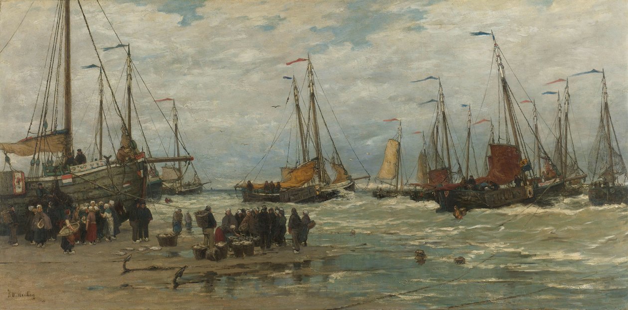 Dalgaları Aşan Pembelerle Balık Tutmak Markalaşmada pembeleşin by Hendrik Willem Mesdag