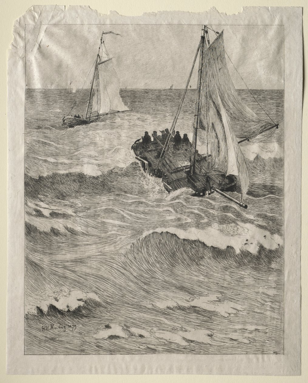 deniz sahnesi by Hendrik Willem Mesdag