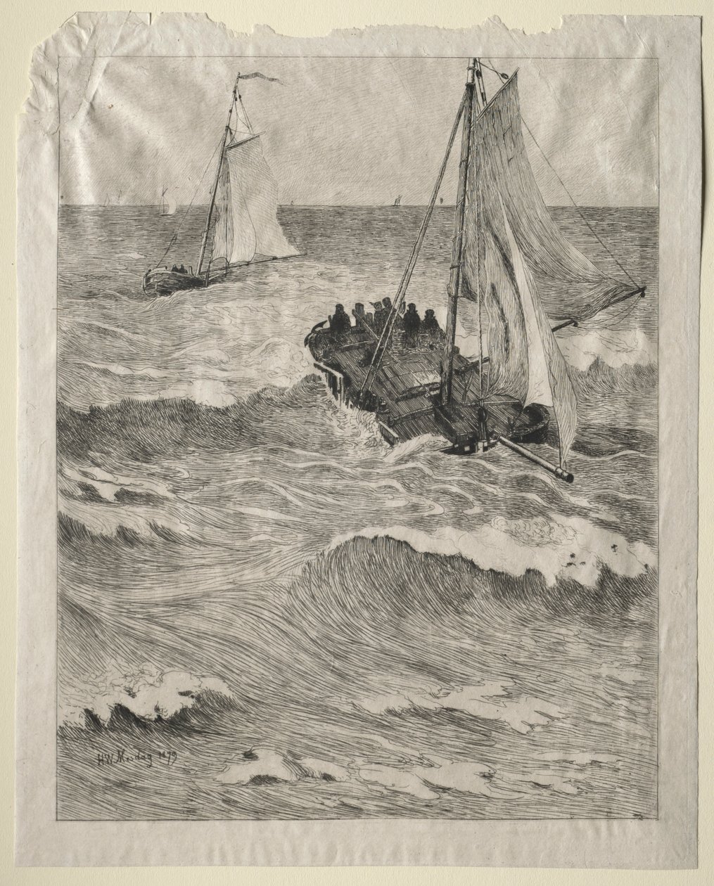 Deniz Manzarası, 1879. by Hendrik Willem Mesdag