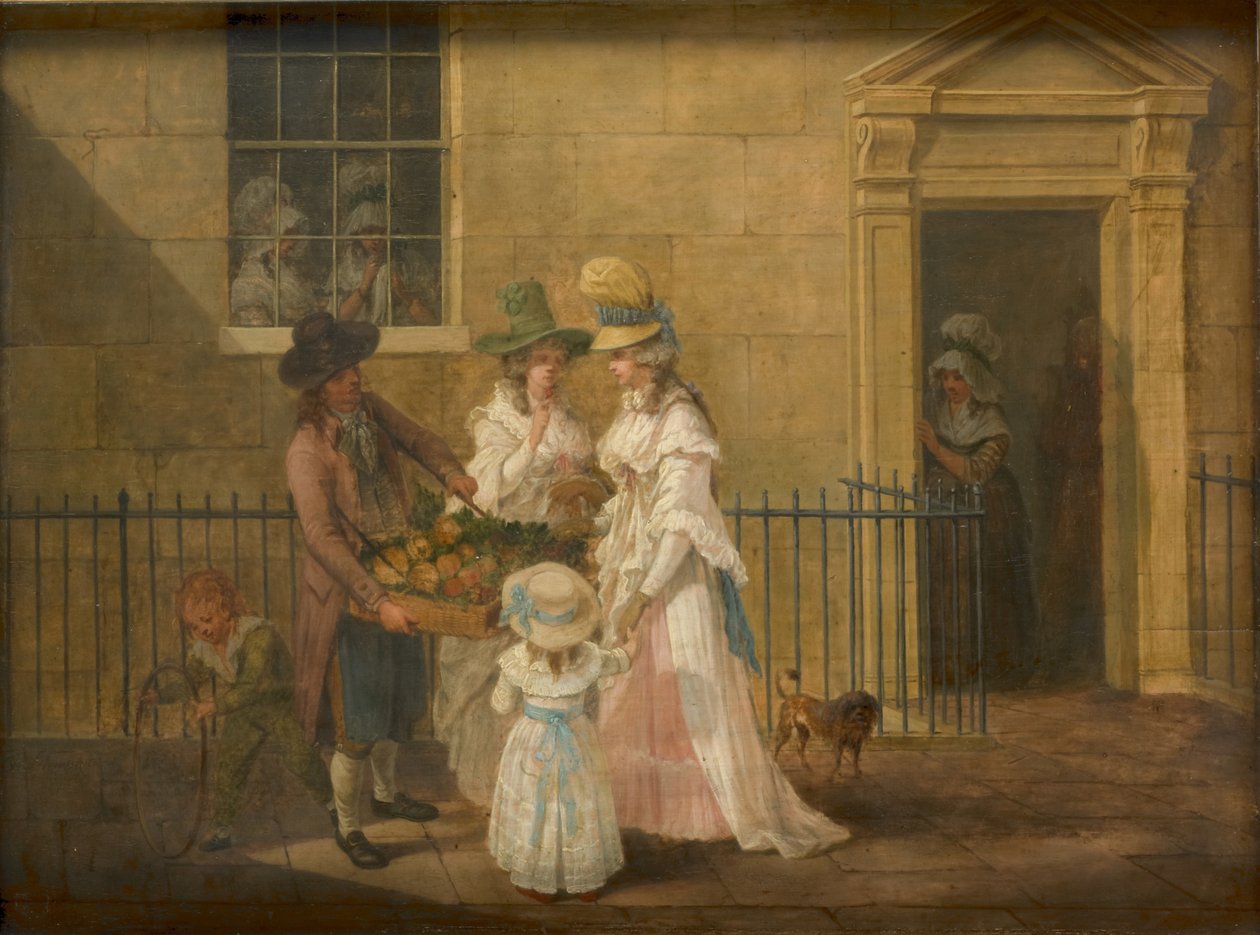 Sebze Satıcısı, 1790 by Hendrik Willem Schweickardt