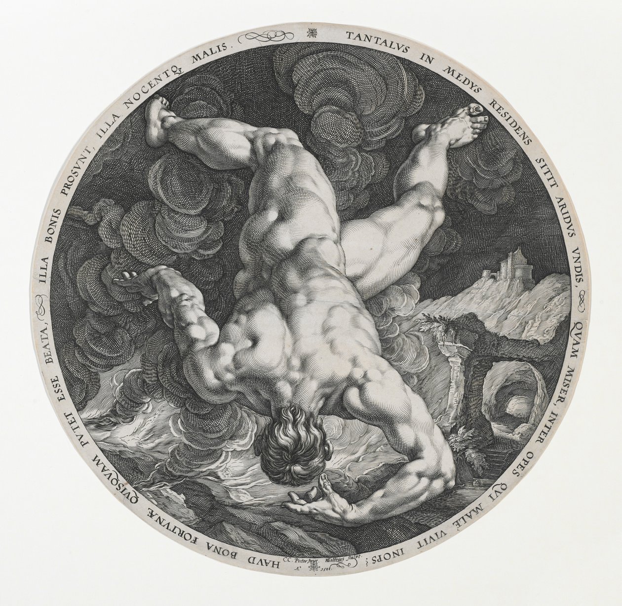 Dört Utançtan Tantalus by Hendrik and Cornelisz. van Haarlem Cornelis Goltzius