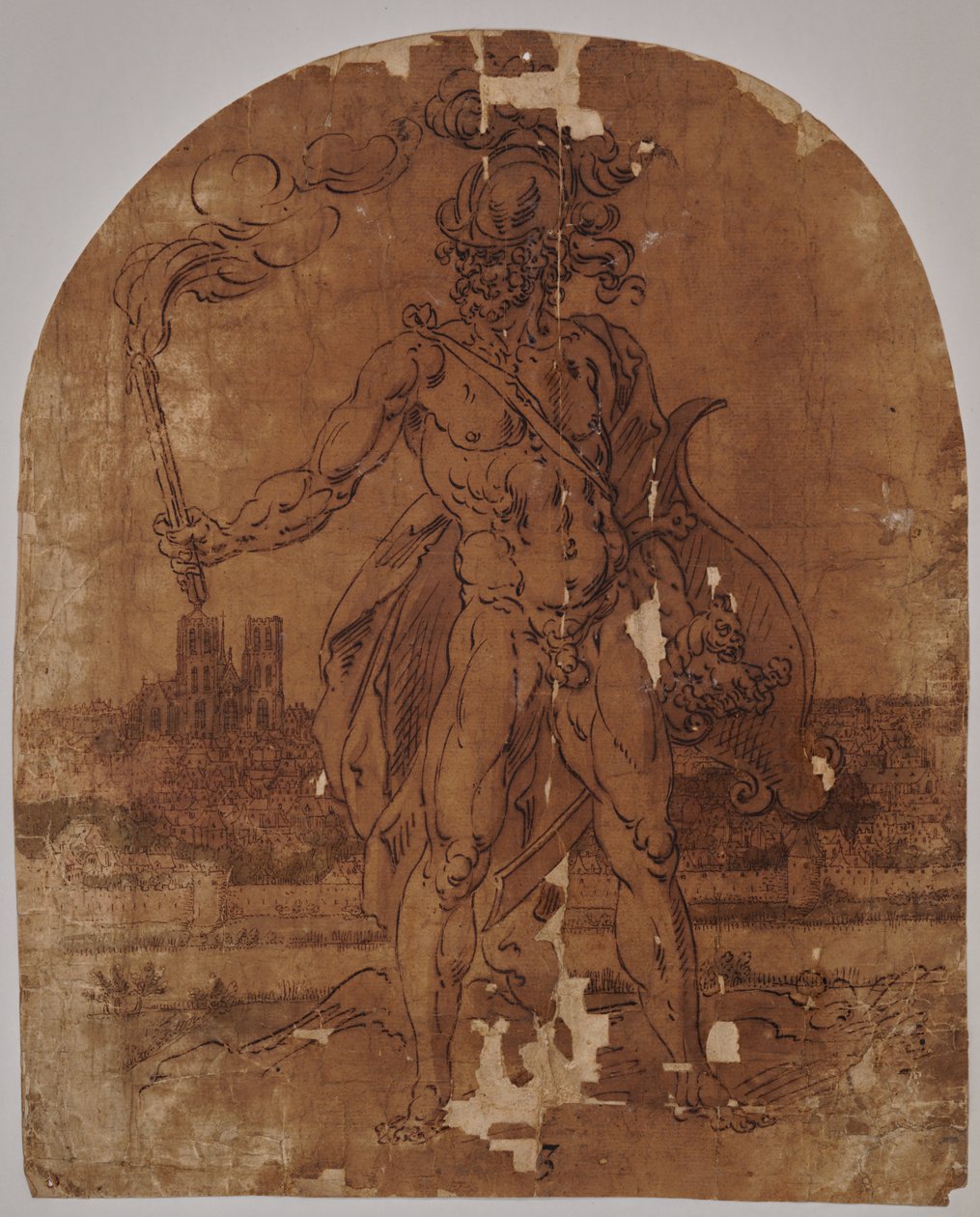 Mars, Brüksel duvarlarının dışında duruyor by Hendrik de Clerck