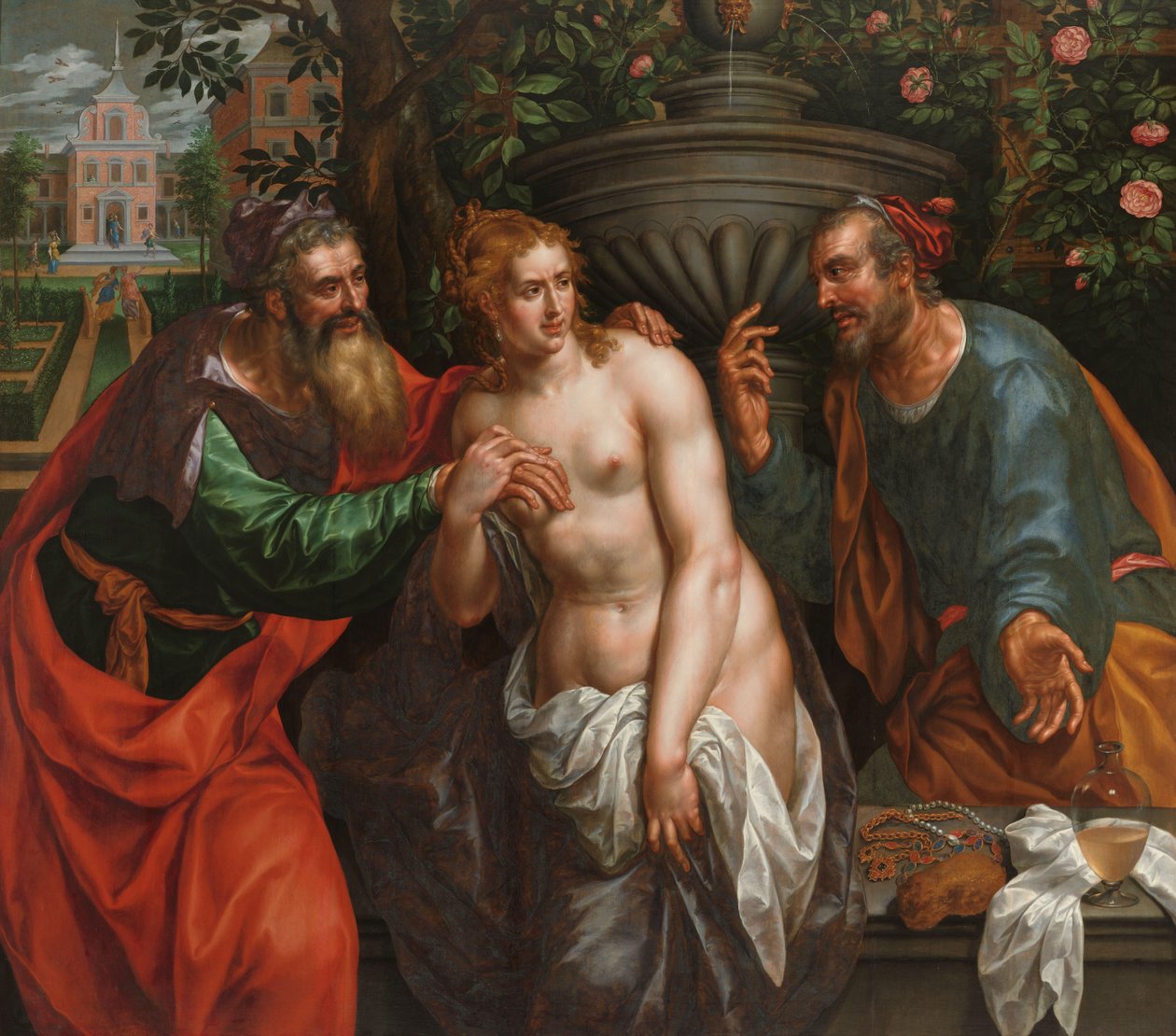 Susanna ve Yaşlılar by Hendrik de Clerck