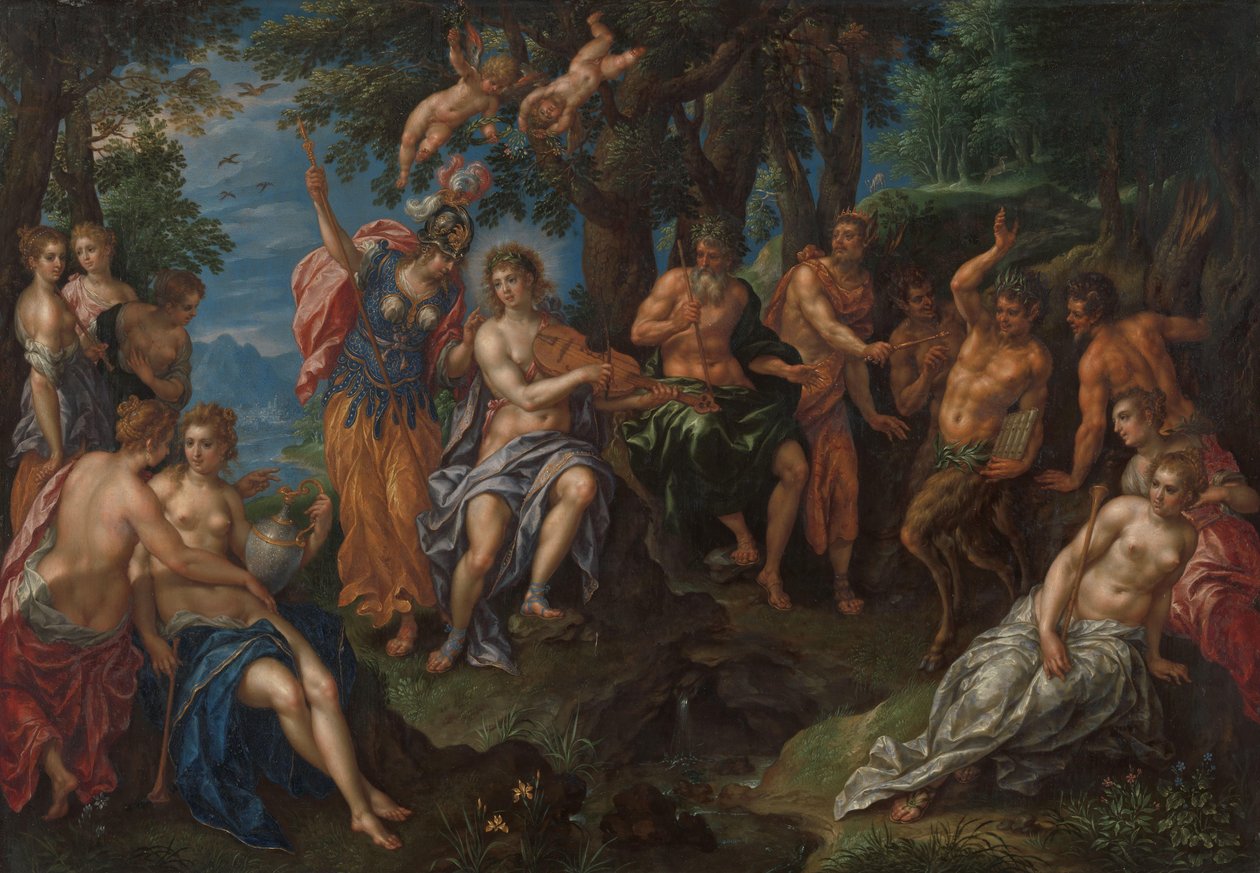 Apollo ve Pan arasındaki yarışma by Hendrik de Clerck