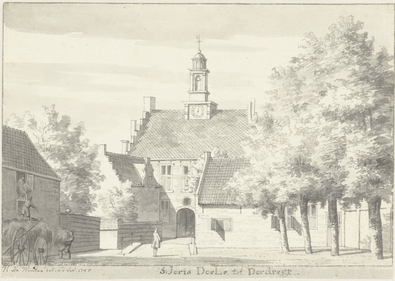 Dordrecht'teki St. Jorisdoelen by Hendrik de Winter
