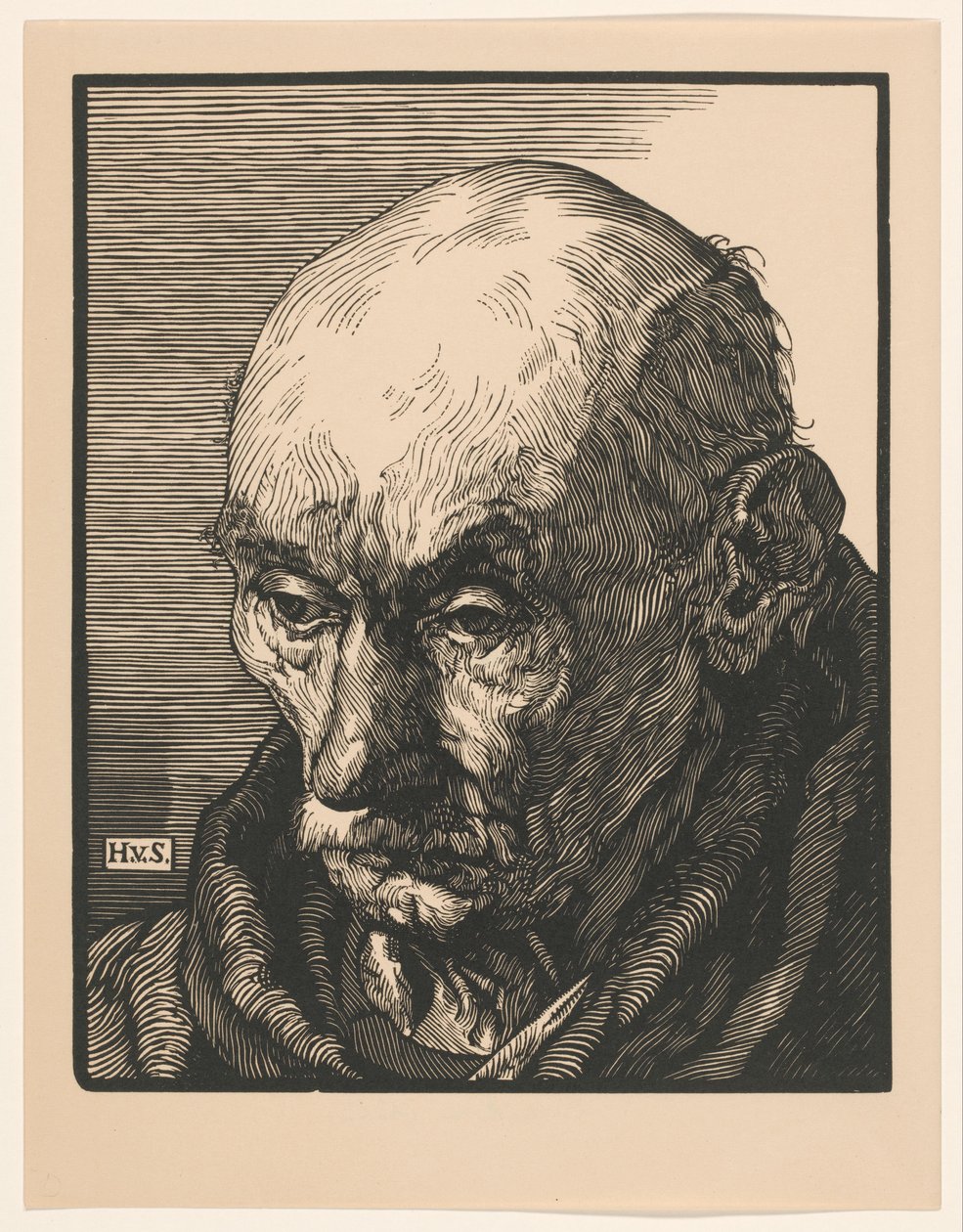 Bilinmeyen bir yaşlı adamın portresi by Hendrik van Straten