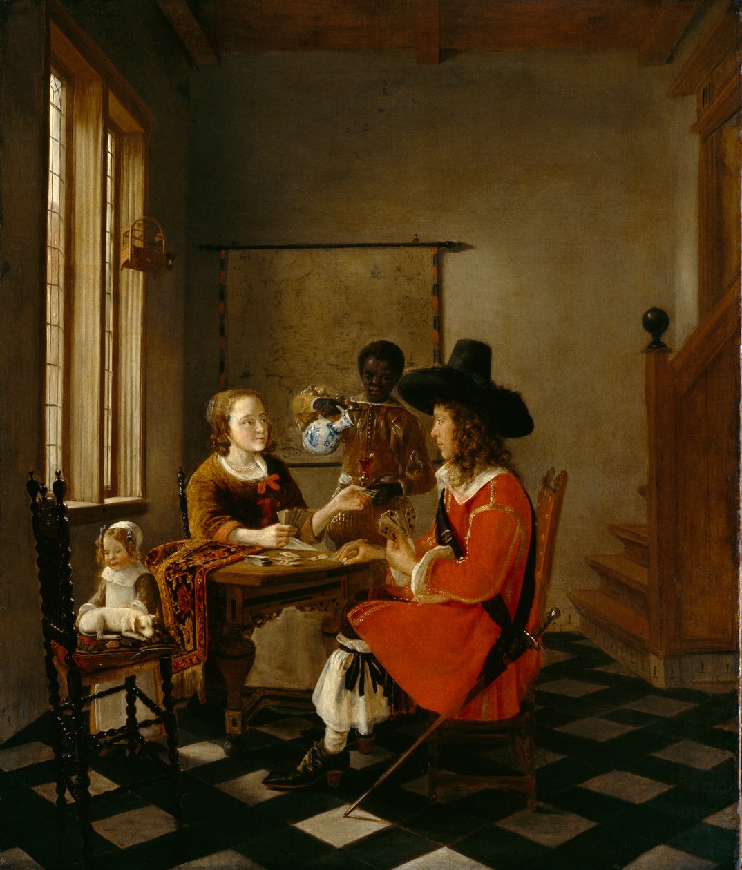 Kart Oyunu, c.1660 by Hendrik van der Burch