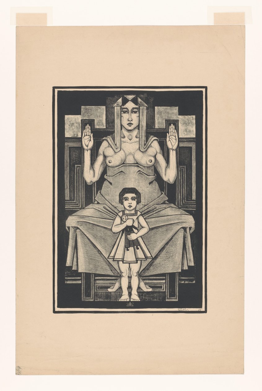 Sembolik temsil: annelik by Henk Schilling (signed by artist)