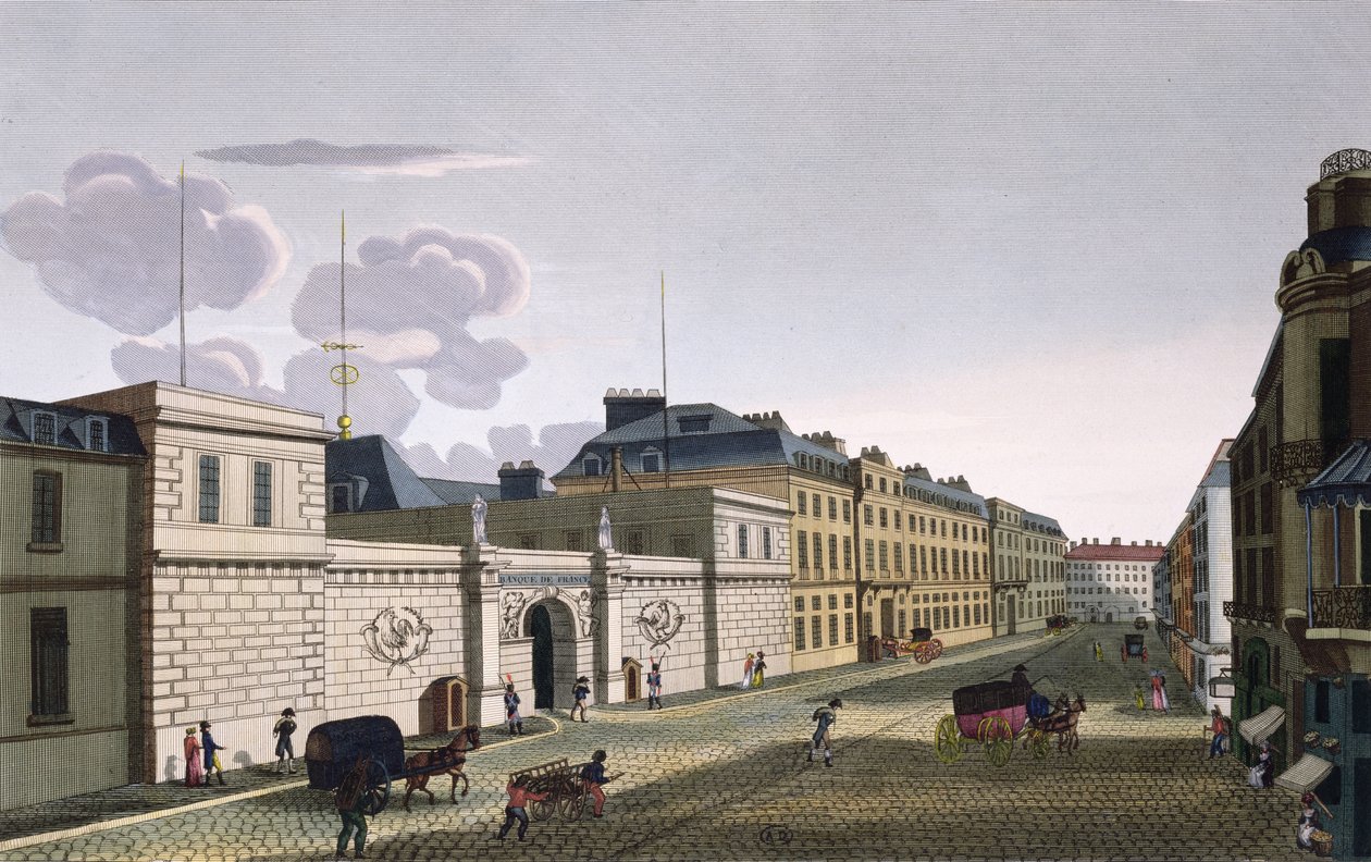 Eugene Dubois tarafından kazınmış Rue Croix-Petits-Champs