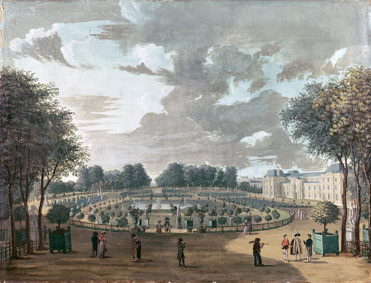 Lüksemburg Bahçeleri by Henri Courvoisier Voisin