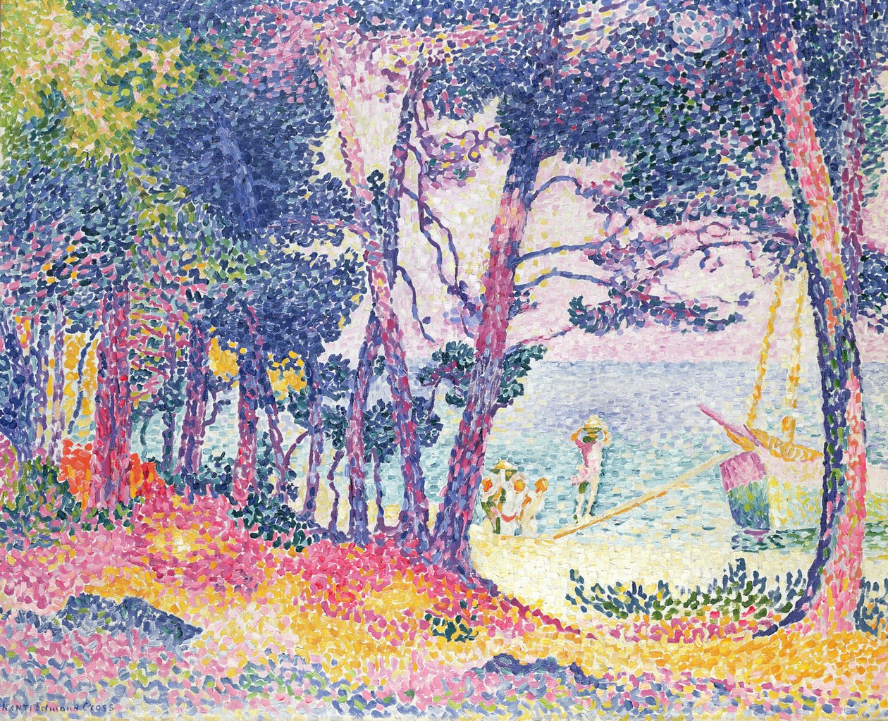 Bir Çam Korusu, 1906 by Henri Edmond Cross
