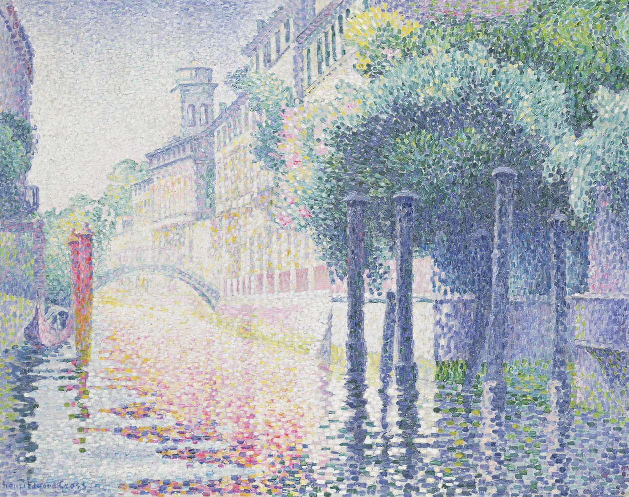 Rio San Trovaso, Venedik, 1903-4 by Henri Edmond Cross