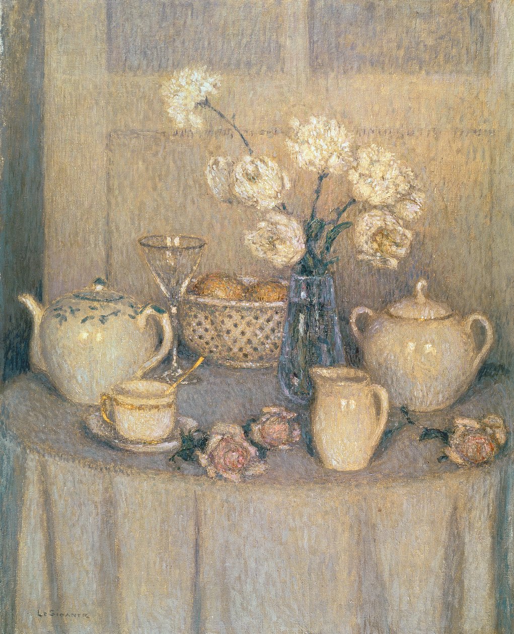Beyaz Masa by Henri Eugene Augustin Le Sidaner