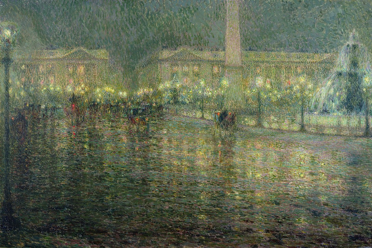 Place de la Concorde, c.1909  by Henri Eugene Augustin Le Sidaner