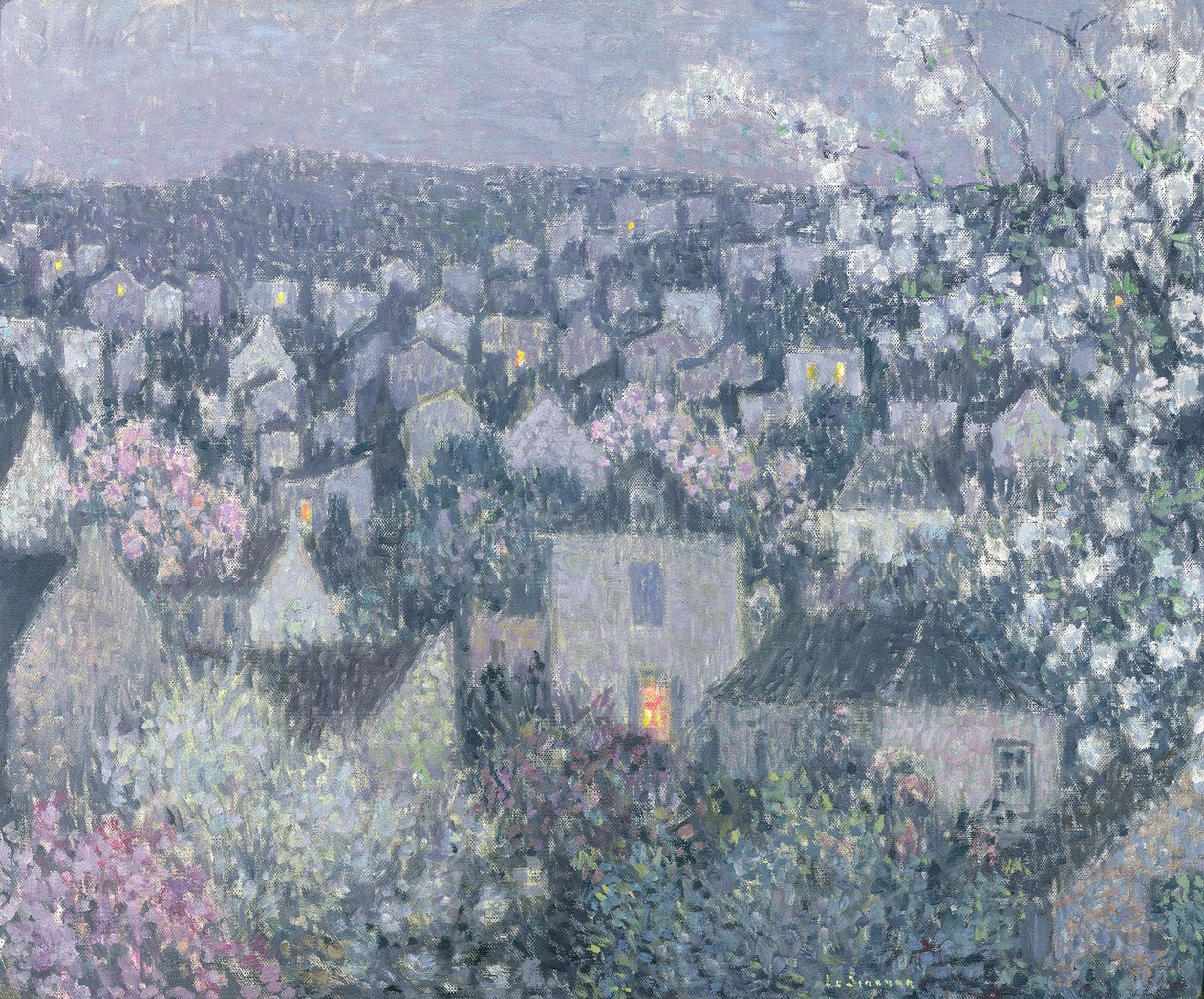 Bahar Akşamı by Henri Eugene Augustin Le Sidaner