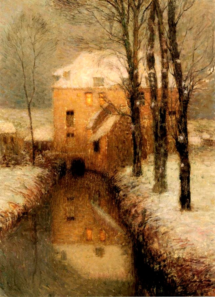 Kışın Kanal, 1901 by Henri Eugene Augustin Le Sidaner