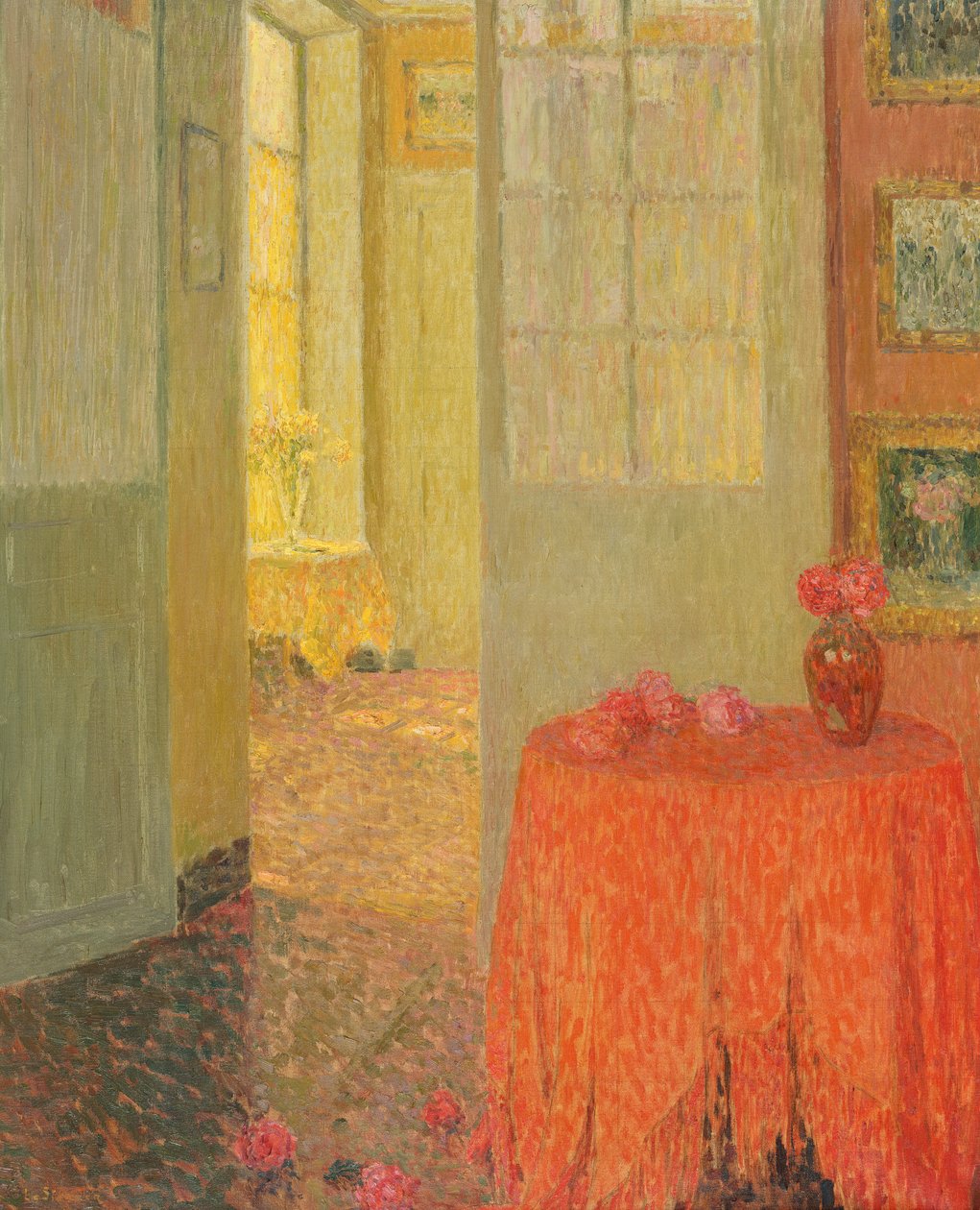Kırmızı Masa Örtüsü, Versailles, c.1931 by Henri Eugene Augustin Le Sidaner