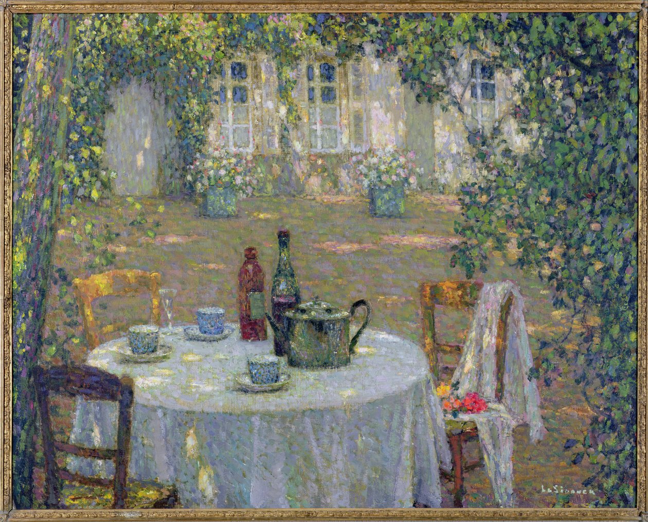 Bahçedeki Güneşteki Sofra, Gerberoy, c.1911 by Henri Eugene Augustin Le Sidaner