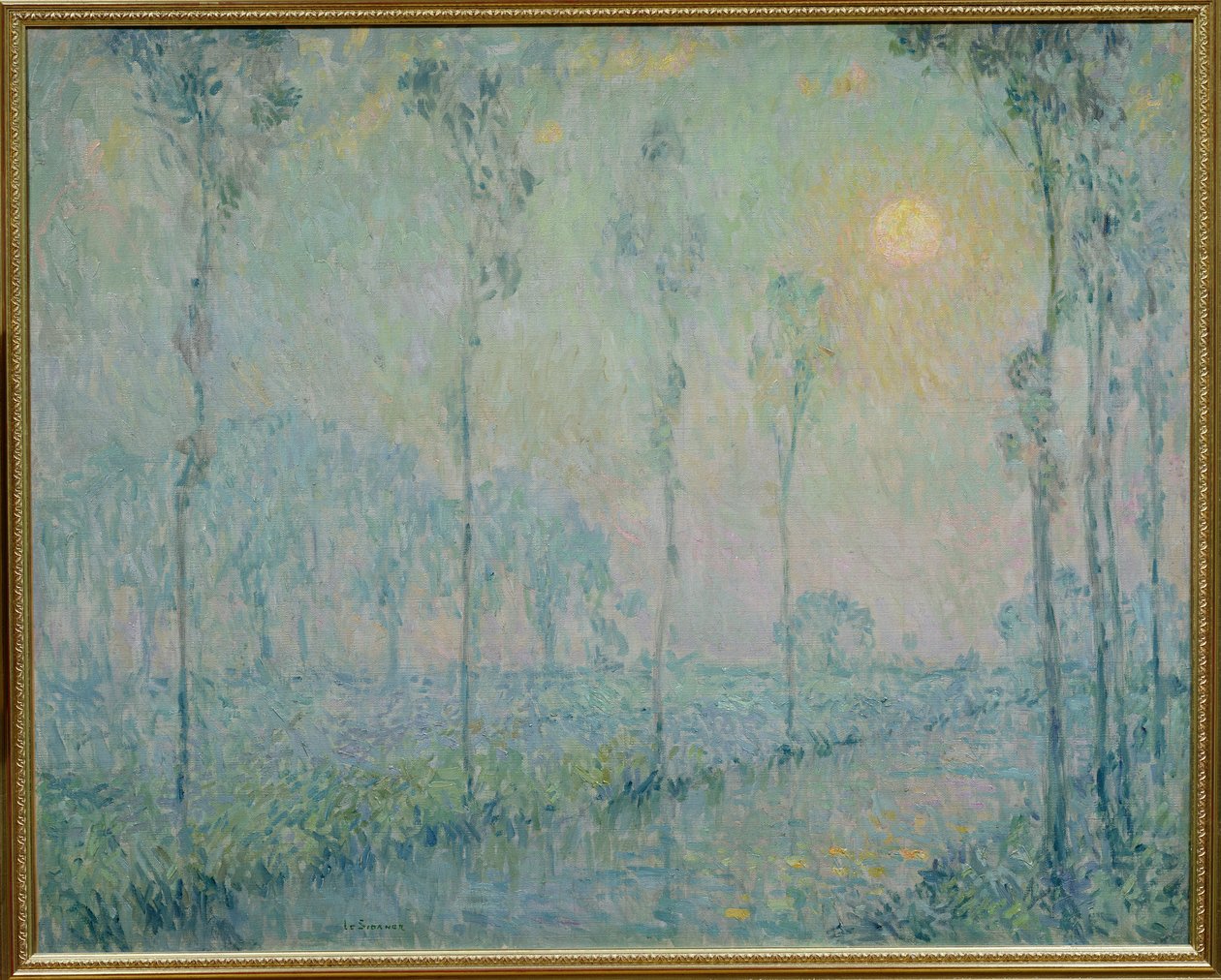 Gün batımında akarsu, 1923 by Henri Eugene Augustin Le Sidaner