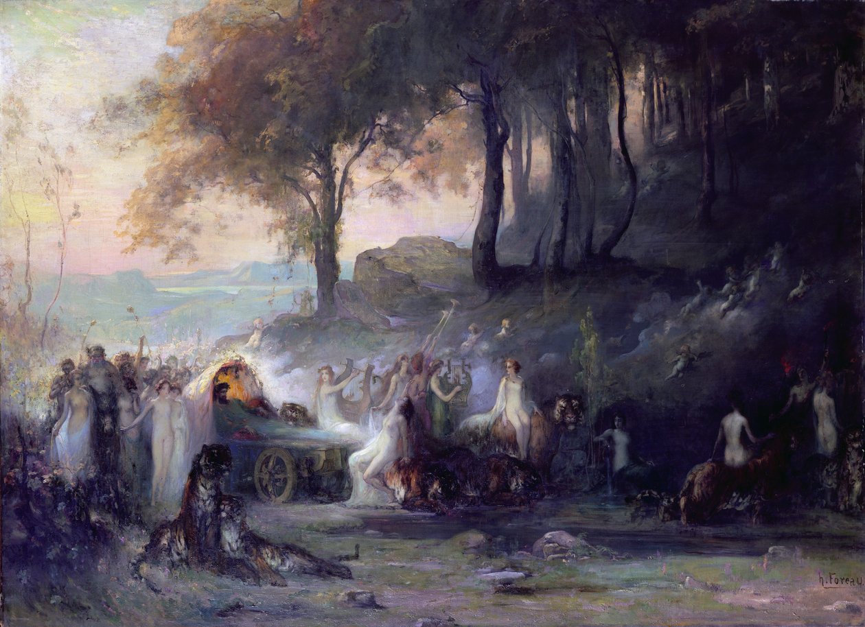 Bir Pagan Alayı, 1896 by Henri Foreau