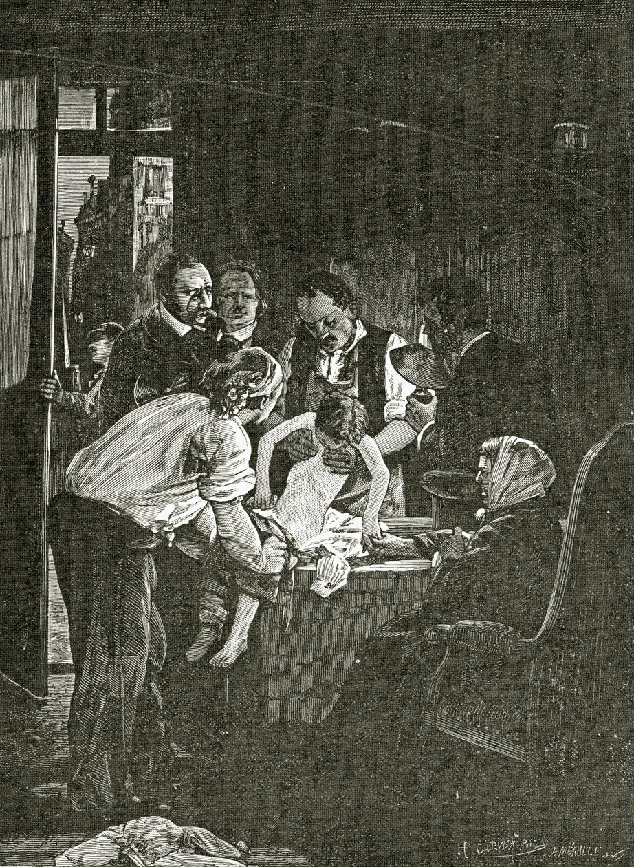 Souvenir de la Nuit du 4, 19. Yüzyıl (bw gravür) by Henri Gervex