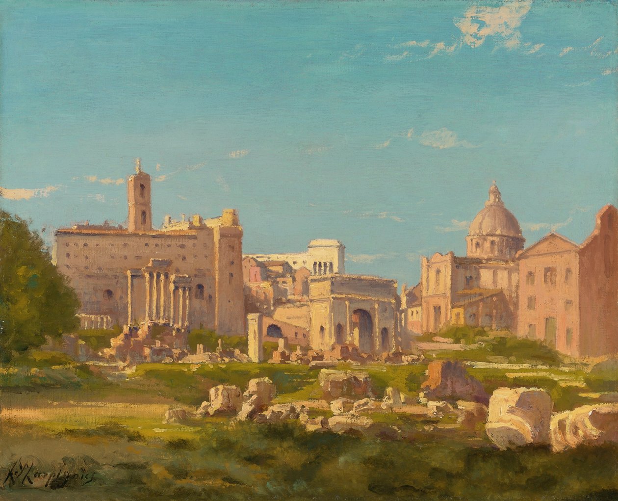 Roma forumu by Henri Joseph Harpignies