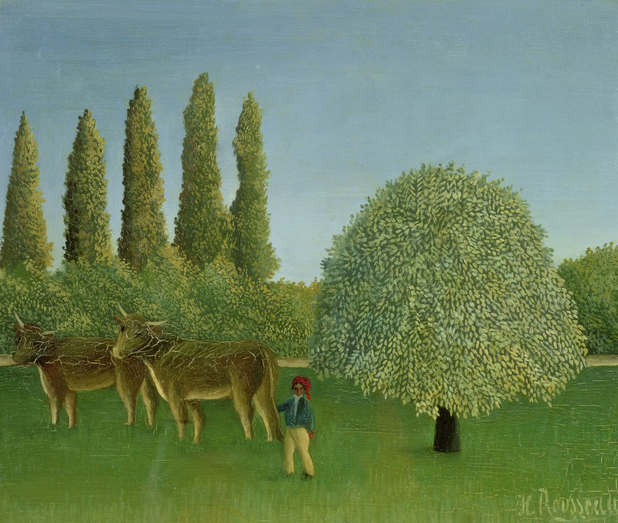 Tarlalarda, 1910 by Henri Rousseau