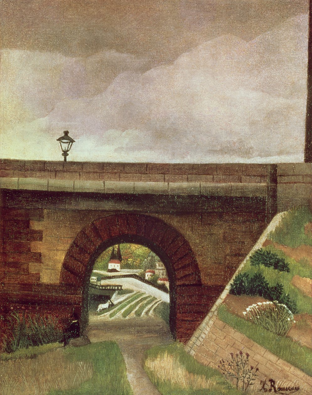 ಸೆವ್ರೆಸ್ ಸೇತುವೆ ಟರ್ಕ್ by Henri Rousseau
