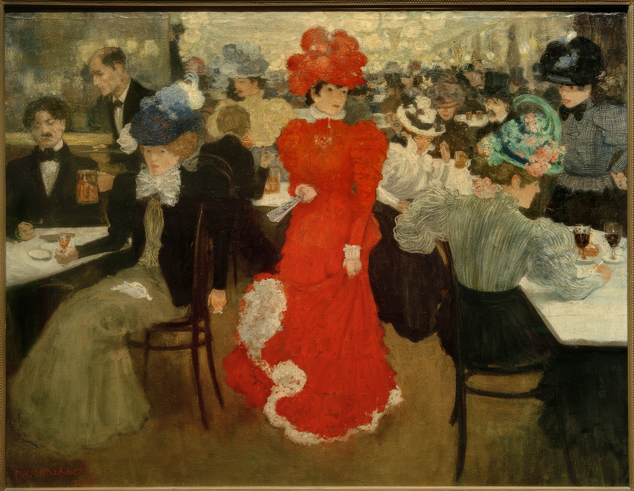 H.Evenepoel, Im Café d