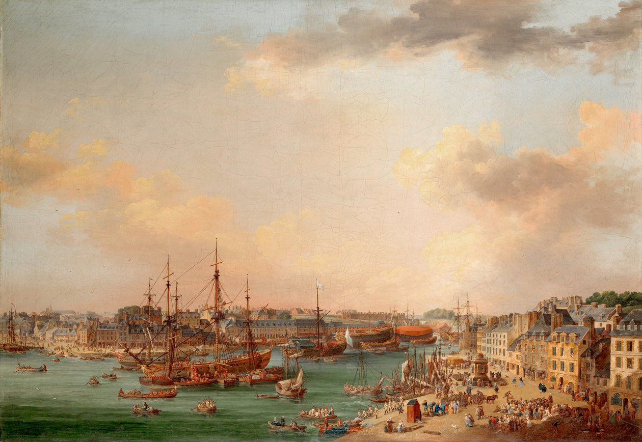 Brest Dış Limanı by Henri Joseph Van Blarenberghe