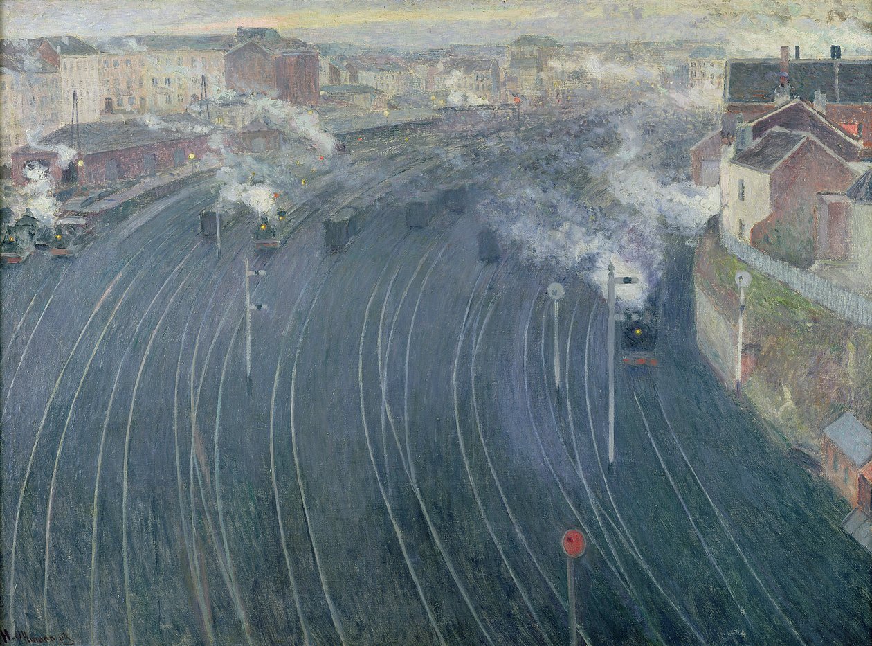 Lüksemburg İstasyonu, Brüksel, 1903 by Henri Ottmann