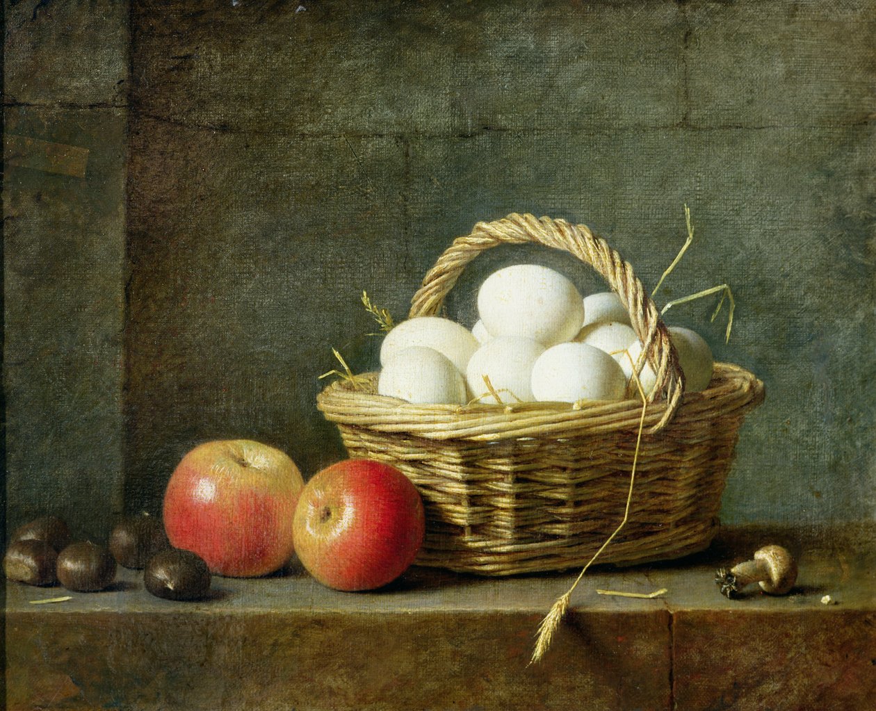 The Basket of Eggs, 1788  by Henri Roland de la Porte