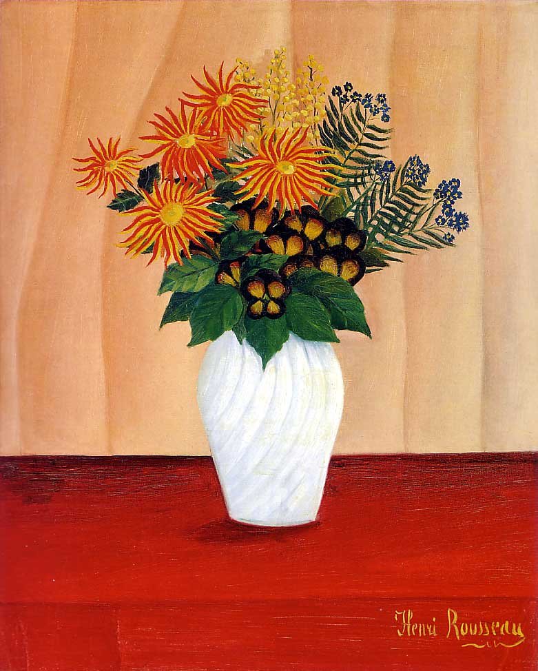 Çiçek buketi by Henri Rousseau