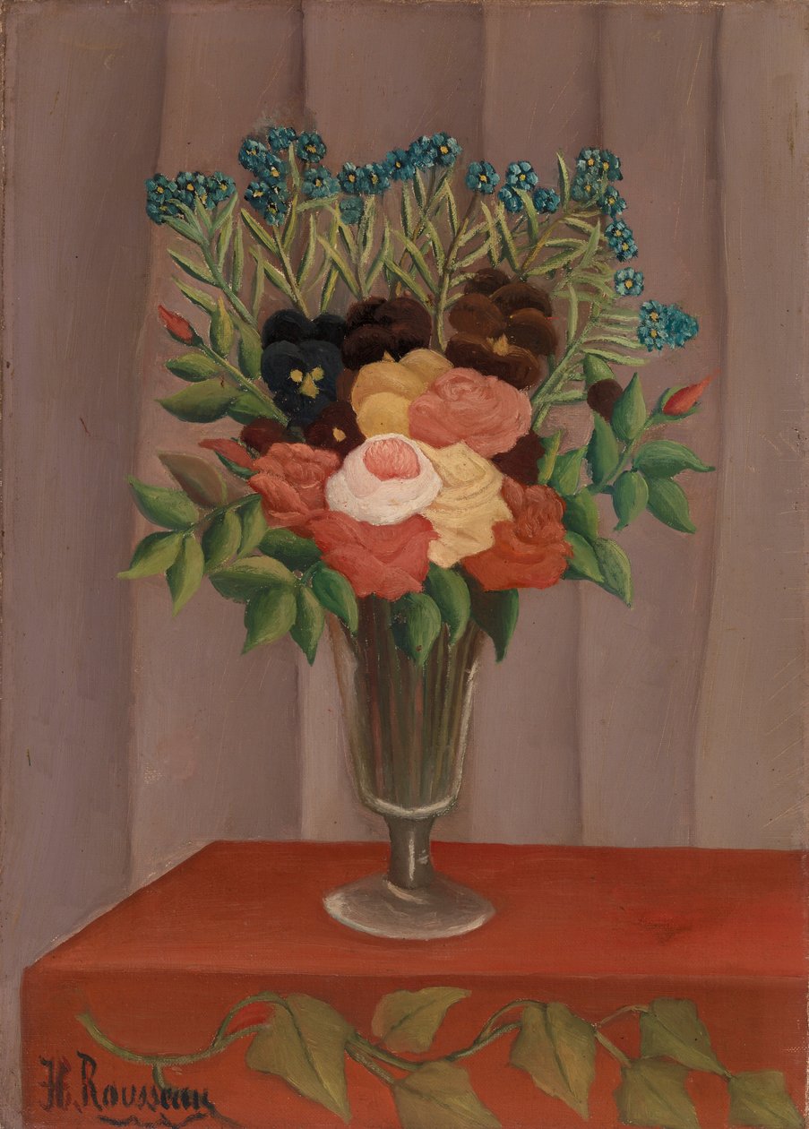 Çiçek buketi by Henri Rousseau