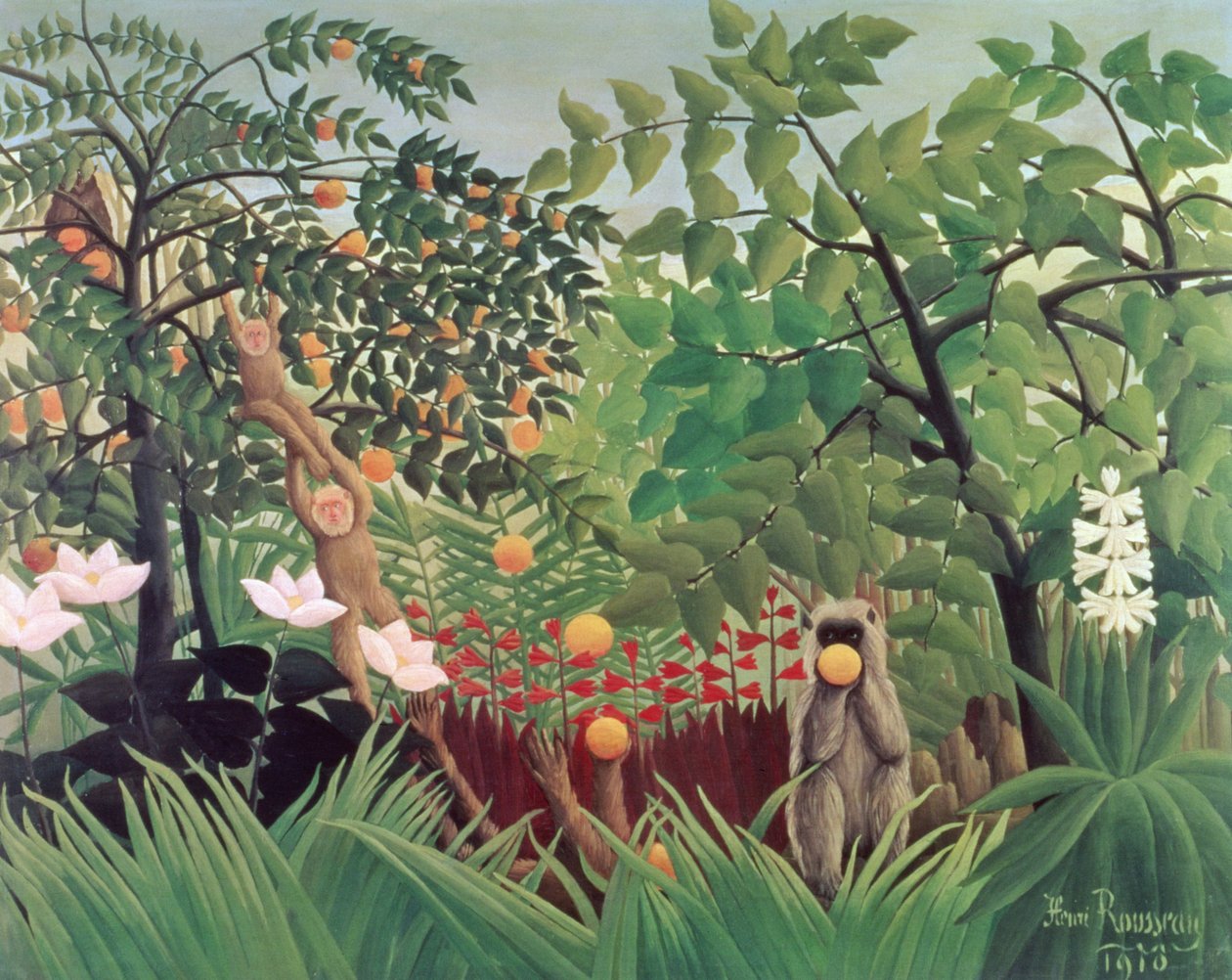 egzotik manzara by Henri Rousseau